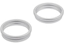 Aro de bisel camara trasera iPhone 17 (Blanco) (Set de 2)