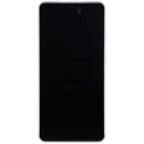 Pantalla OLED blanca de repuesto para Samsung Galaxy S21 FE 5G (G990) con marco, 120Hz para reparación de display.