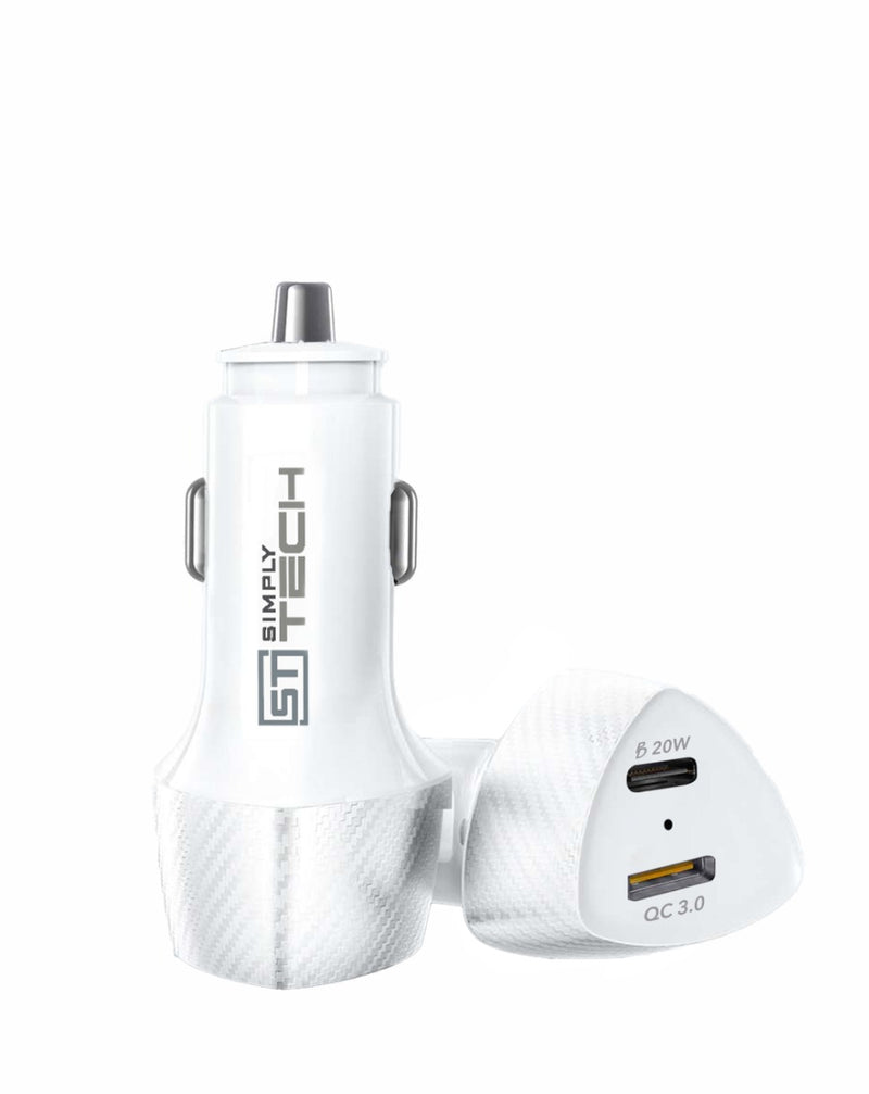 Encuentra el cargador de auto USB-A con cable USB C-C de 38W en Guatemala para tu dispositivo móvil.