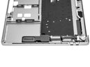 Carcasa superior Space Gray usada para MacBook Pro 15" A1990 (2018-2019) con teclado ISO UK.