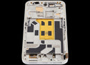 Pantalla OLED blanca refurbished para Nothing Phone (2a) con marco, ideal para reparación de display roto.