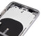 Tapa trasera para iPhone XS con componentes pequeños pre-instalados (Plata)