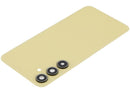 Tapa trasera de vidrio color limón para Samsung Galaxy A35 5G con lente de cámara, repuesto para reparación.