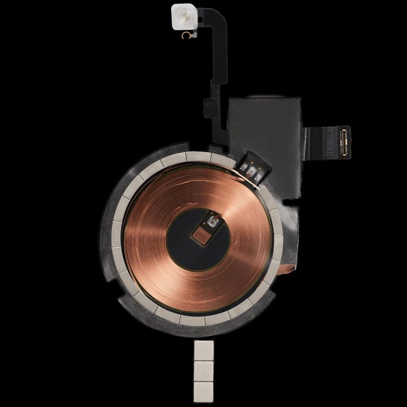Reparación de flex original de carga NFC inalámbrico con power y volumen preinstalado para iPhone 15 Pro en Guatemala.