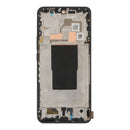 Pantalla LCD premium negra con marco para Xiaomi 12T/12T Pro, repuesto para reparación de display.