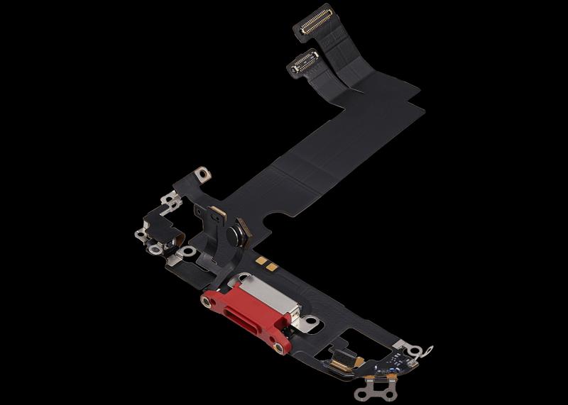Puerto de carga para iPhone 12 Mini (Usado original) (Rojo)