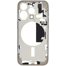 Chasis central con boton de encendido y volumen iPhone 15 Pro (International Version) (Natural Titanium)