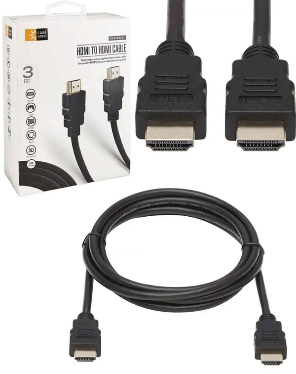 Encuentra el Cable Case Logic HDMI-HDMI de 3 pies en Guatemala para conectar tus dispositivos de manera rápida y sencilla.