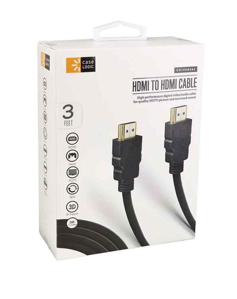 Encuentra el Cable Case Logic HDMI-HDMI de 3 pies en Guatemala para conectar tus dispositivos de manera rápida y sencilla.