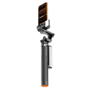 Trípode palo selfie SlowBack negro con seguimiento IA, rotación 360°, y control remoto para estabilizar tu celular.