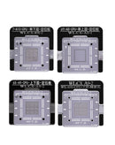 Stencil de reballing WL BGA para iPhone 6 a 15 Pro Max en Guatemala, ideal para reparaciones de IC de CPU en talleres y mayoristas de herramientas de soldadura.