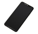 Pantalla OLED con marco para LG G8S ThinQ (LM-G810) refurbished en Mirror White, ideal para reparación de display.