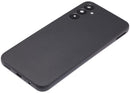 Tapa trasera negra para Samsung Galaxy A14 4G (A145) con lente de cámara integrada, ideal para reparación.