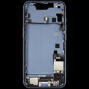 Chasis intermedio con puerto de carga flex y piezas pequenas iPhone 14 (US Version) (Azul)