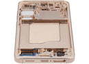 Pantalla OLED con marco para Samsung Galaxy S25 5G, color Pink Gold, para reparación de display SM-S931B.