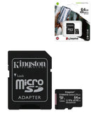 Compra al por mayor en Guatemala las tarjetas de memoria MicroSD Kingston Canvas Select Plus de 64GB, ideales para almacenamiento móvil y con garantía de fábrica.