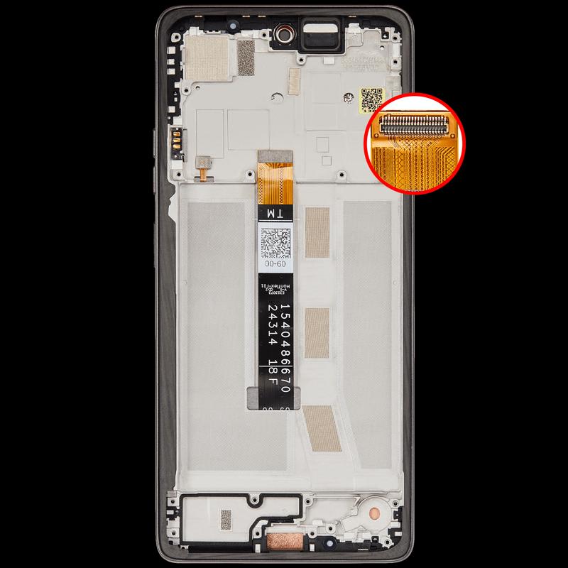 Reparación de pantalla con marco para Motorola Moto G75 5G en Guatemala.