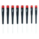Juego de 8 destornilladores Torx de precisión Wiha T1-T10, mango ergonómico, para electrónica.