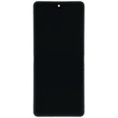 Pantalla OLED interna refurbished blanca para Samsung Galaxy Z Flip 7 5G, con marco, lista para reparación.