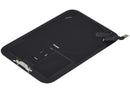 Tapa trasera azul oscuro para iPhone 17 Pro usada, con MagSafe y NFC, ideal para reparación.