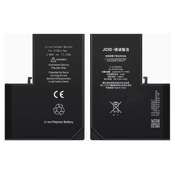 Reparación de batería para iPhone 15 Pro Max en Guatemala, con reconocimiento automático y sin mensaje.