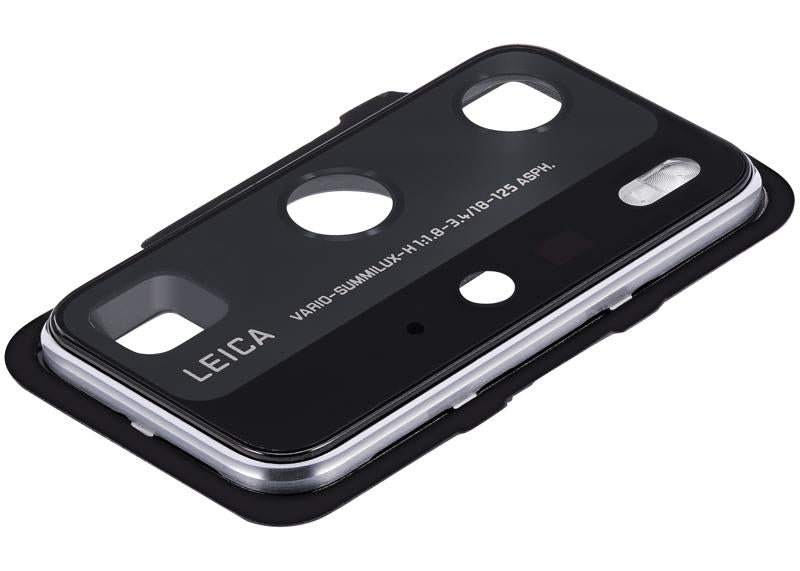 Reemplaza la lente de cámara trasera de tu Huawei P40 Pro con soporte plateado en Guatemala.