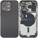 Tapa trasera usada iPhone 14 Pro Space Black, con pequeñas partes, para reparación de móvil Apple A2659.