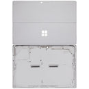 Encuentra la carcasa inferior plateada para Microsoft Surface Pro 7 (1866) en Guatemala, ideal para reparaciones y mantenimiento en talleres autorizados.