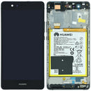 Pantalla LCD original Huawei P9 Lite (VNS-L21) negra para reparación de display roto.