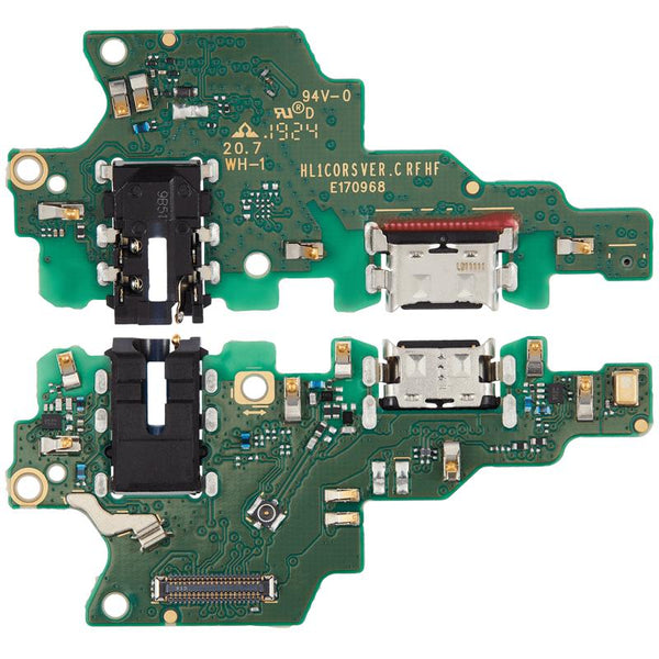 Reparación de puerto de carga con conector de audífonos para Honor Play en Guatemala, somos especialistas en componentes y accesorios Huawei.