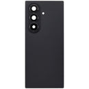Tapa trasera Jet Black para Samsung Galaxy Z Fold 7 5G (F966) con lente de cámara, repuesto de reparación.