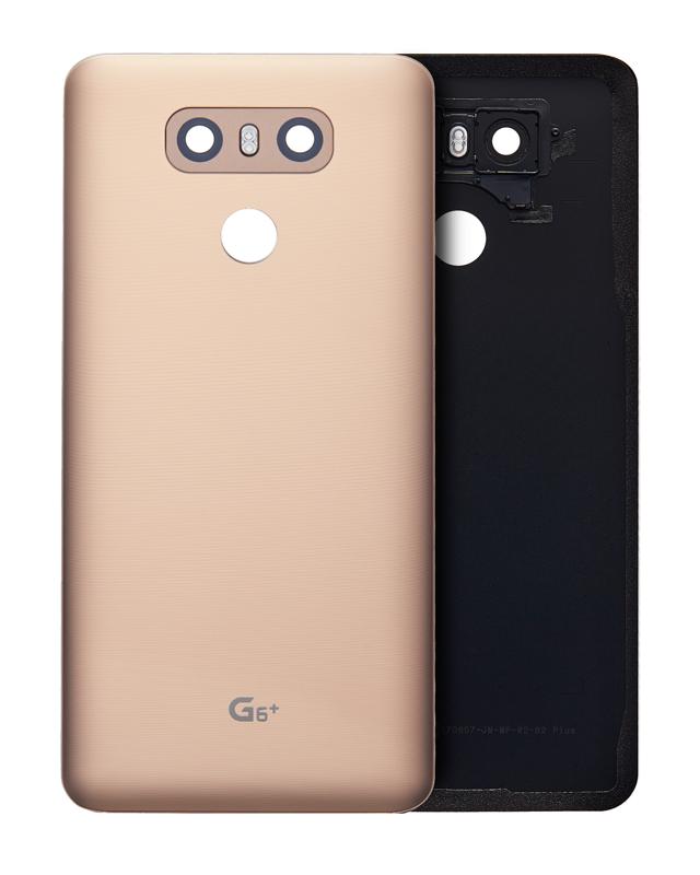 Tapa trasera con adhesivo preinstalado LG G6 en Guatemala, disponible en color Terra Gold.