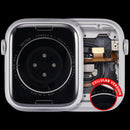 Chasis Apple Watch Series 8 45mm celular aluminio plateado usado, listo para reparación, A2774, A2775.