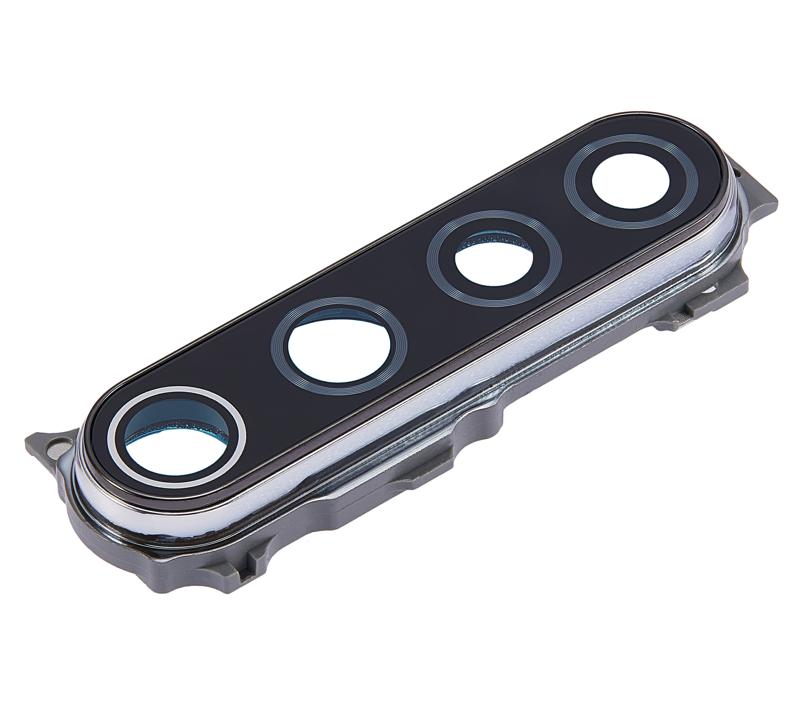 Lente de camara trasera con soporte para Xiaomi Redmi Note 8 (Moonlight White)