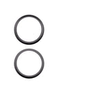 Bisel de cámara trasera negro para iPhone 17, paquete de 10 unidades, repuesto para reparación.