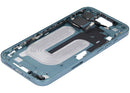 Chasis medio iPhone 16 Plus color teal con botones de encendido y volumen, repuesto A2894.