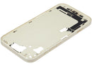 Tapa superior amarilla original iPhone 15 (A2846) con puerto de carga, piezas pequeñas. Repuesto OEM.