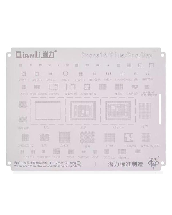 Compra la Plantilla Bumblebee (QS689) de Qianli para iPhone en Guatemala, disponible para modelos 16 / 16 Plus / 16 Pro / 16 Pro Max.