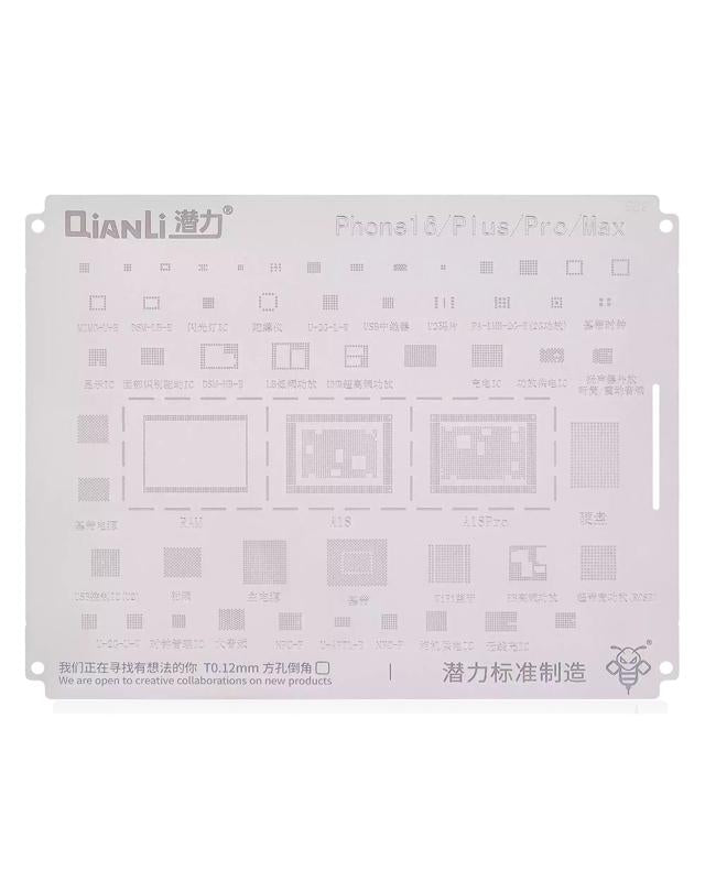 Compra la Plantilla Bumblebee (QS689) de Qianli para iPhone en Guatemala, disponible para modelos 16 / 16 Plus / 16 Pro / 16 Pro Max.