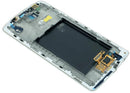 Pantalla LCD blanca LG G3 D850 D851 D855 con frame original para reparación de display roto.