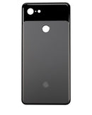 Tapa trasera usada Google Pixel 3 XL negra, carcasa de vidrio para reparación de móvil.