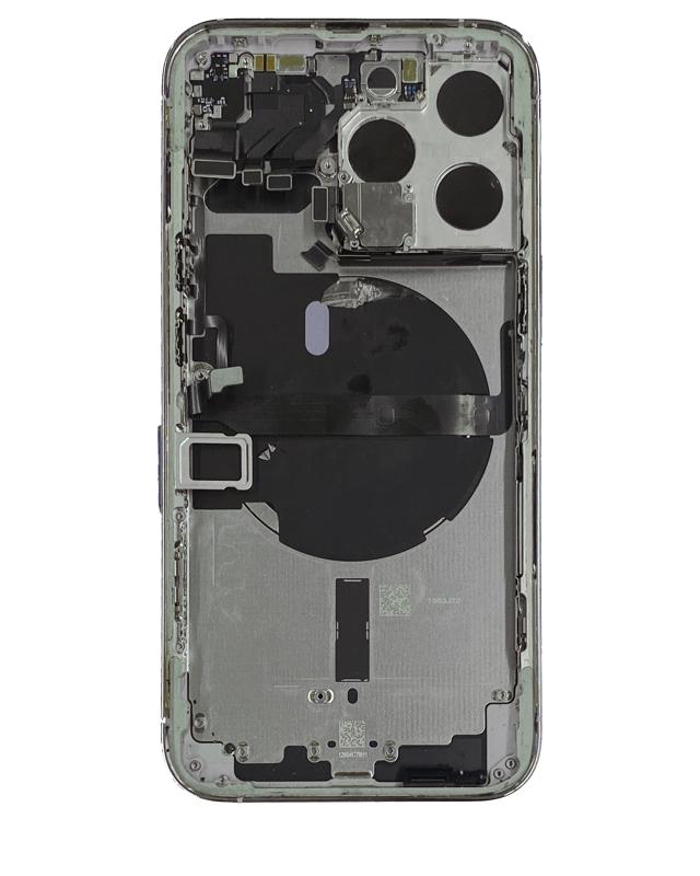 Tapa trasera para iPhone 13 Pro con componentes pequeños pre-instalados