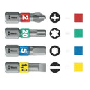 Juego de 39 piezas Wera Tool-Check PLUS 2, con ratchet, puntas y vasos de 1/4 pulgada.