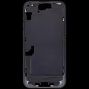 Tapa trasera original iPhone 15 Plus negra, repuesto grado B para reparación de chasis.