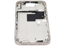 Chasis medio iPhone 16 Pro Max Natural Titanium con botones de encendido y volumen, versión EU/Global, repuesto Aftermarket Plus.