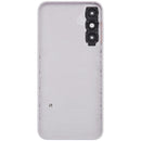 Tapa trasera plateada para Samsung Galaxy A14 4G (A145) con lente de cámara, repuesto Aftermarket Plus.