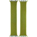 Correa Braided Solo Loop Apple Watch 44-49mm talla 5 mediana, color Chartreuse. Tejido elástico trenzado para un ajuste cómodo.