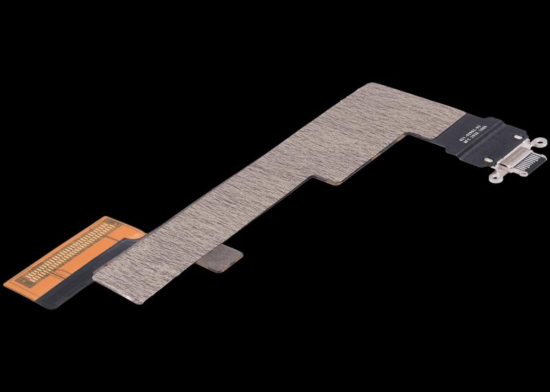 Reparación de cable flex de puerto de carga para iPad Air 4 / iPad Air 5 (Versión 4G) en Guatemala - Mayorista de partes usadas OEM en color negro.