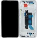 Pantalla LCD refurbished plateada con marco para Xiaomi Poco X7, repuesto de display para reparación.