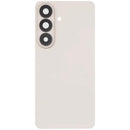 Tapa trasera de repuesto Samsung Galaxy S26 rosa dorado con lente de cámara, para cambio de tapa rota.